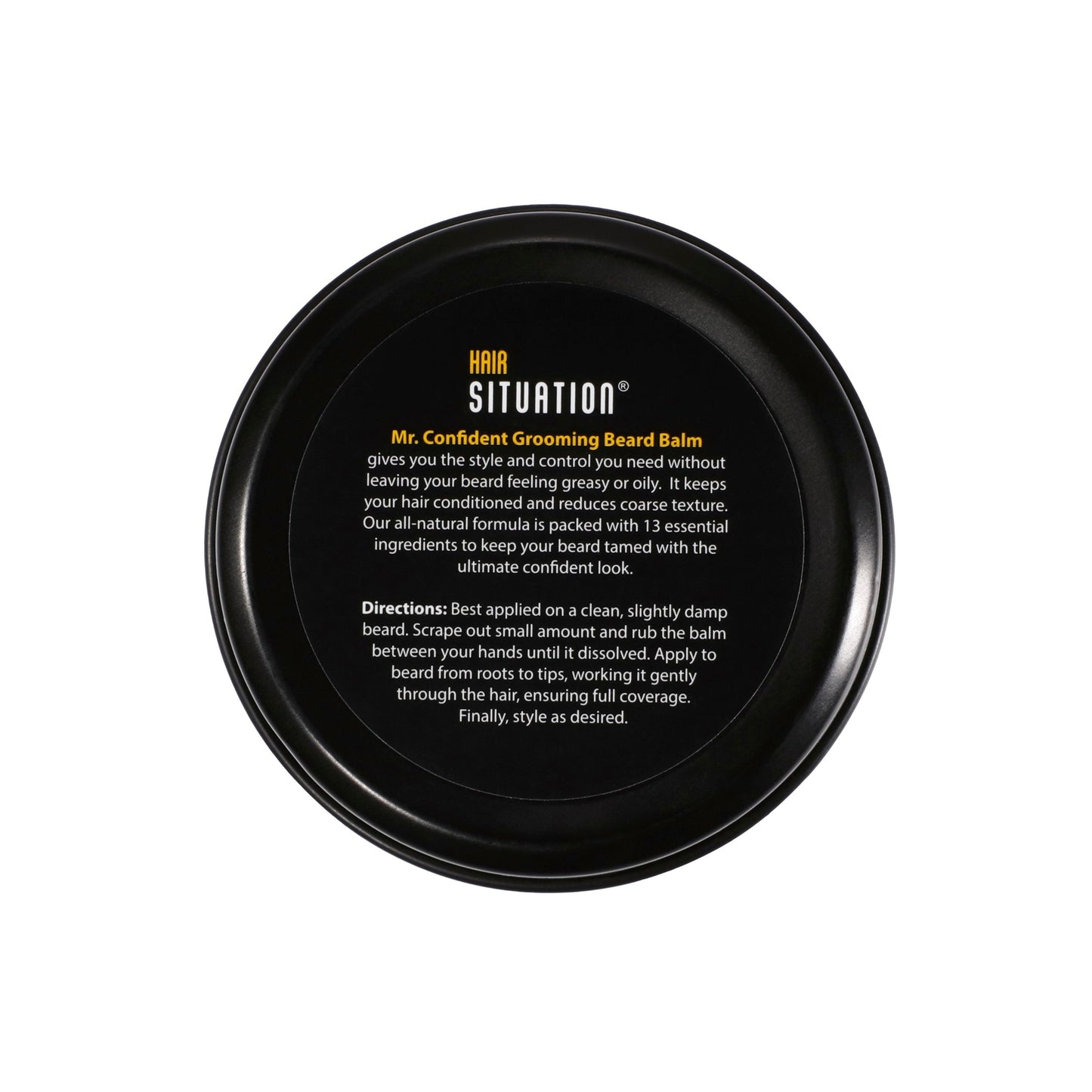 Mr. Confident Beard Balm All Natural Ingredients