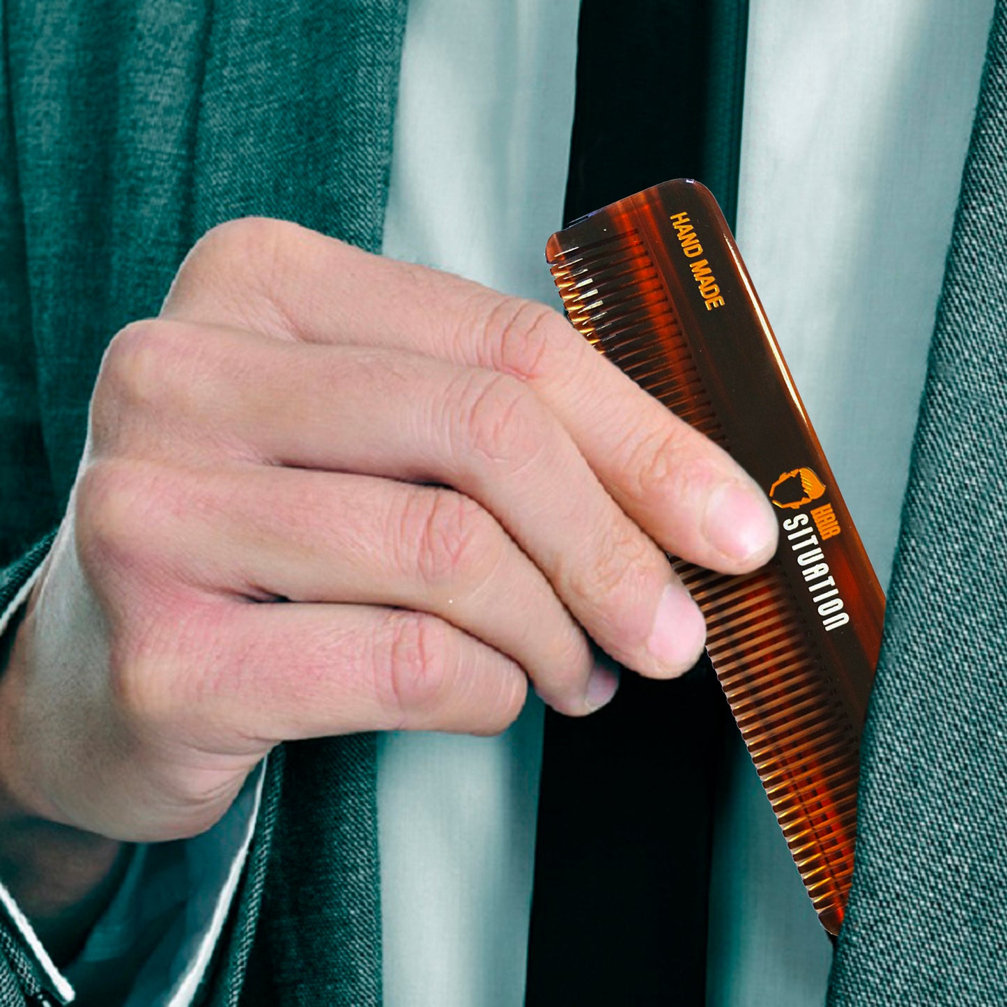 Pocket Comb for Men | Handmade & Anti-Static | Hair Situation