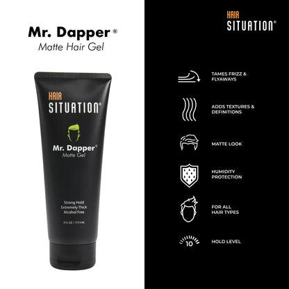 Mr. Dapper Matte Hair Gel tube for men