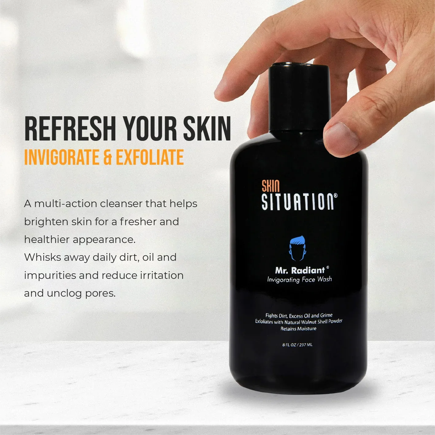 Mr. Radiant invigorating face wash for men