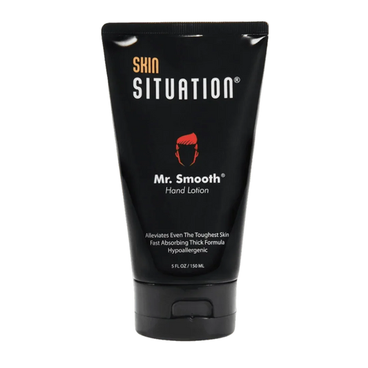 Mr. Smooth hand lotion tube for men