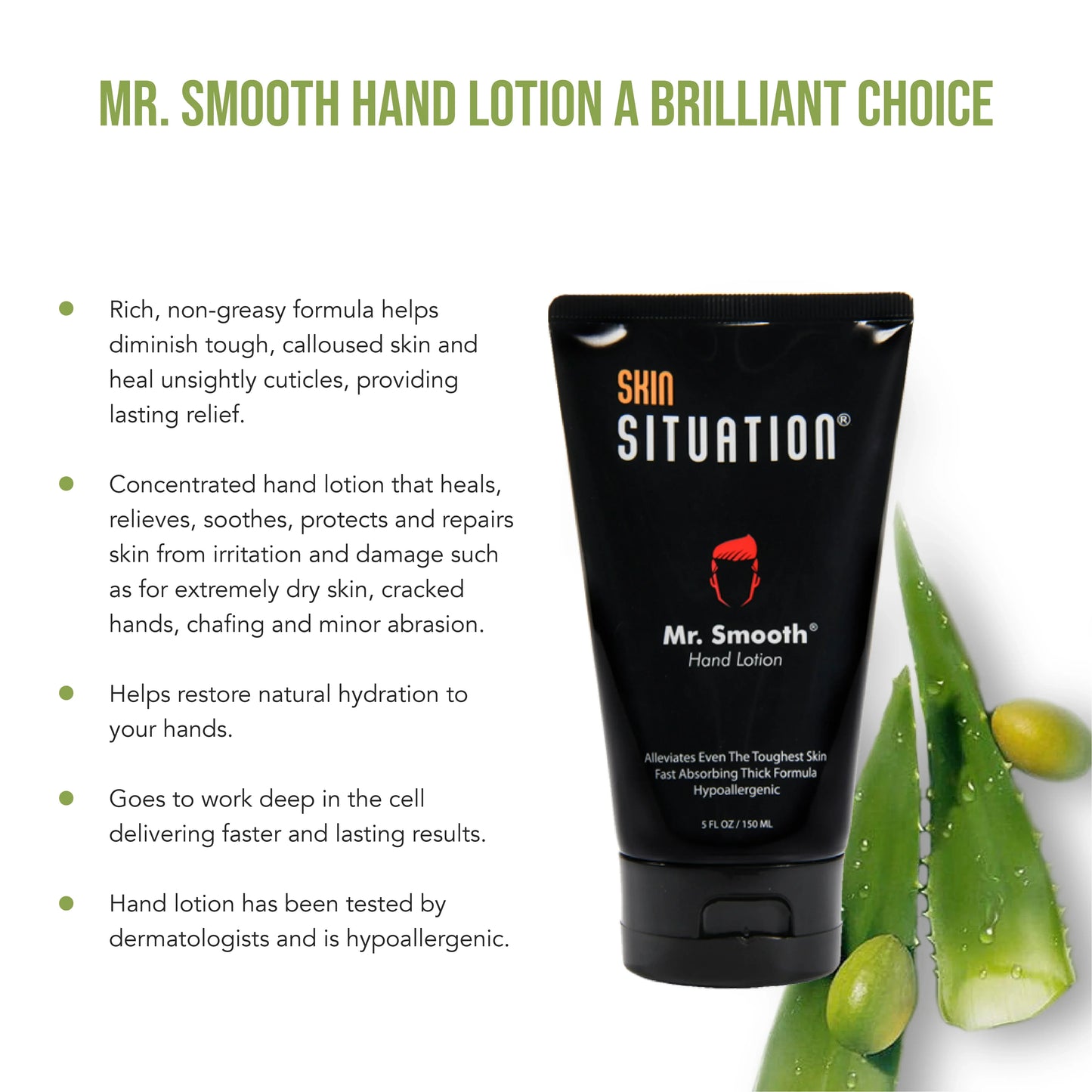 Mr. Smooth hand lotion tube