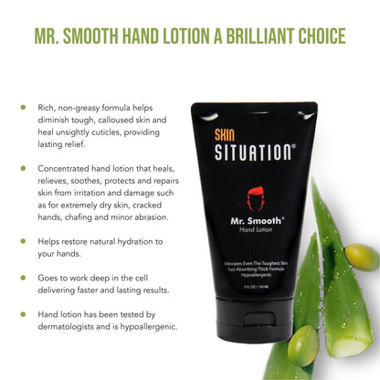 Mr. Smooth hand lotion tube