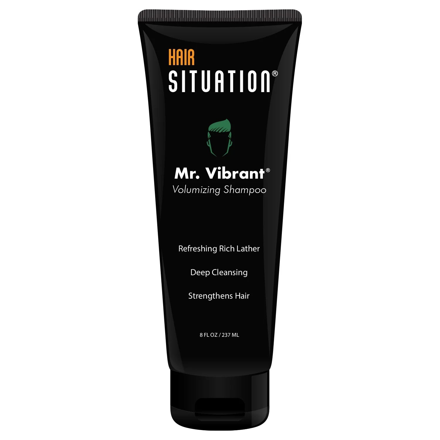 Hair Situation volumizing shampoo grooming set for men - Mr. Vibrant shampoo pocket comb toiletry bag bundle