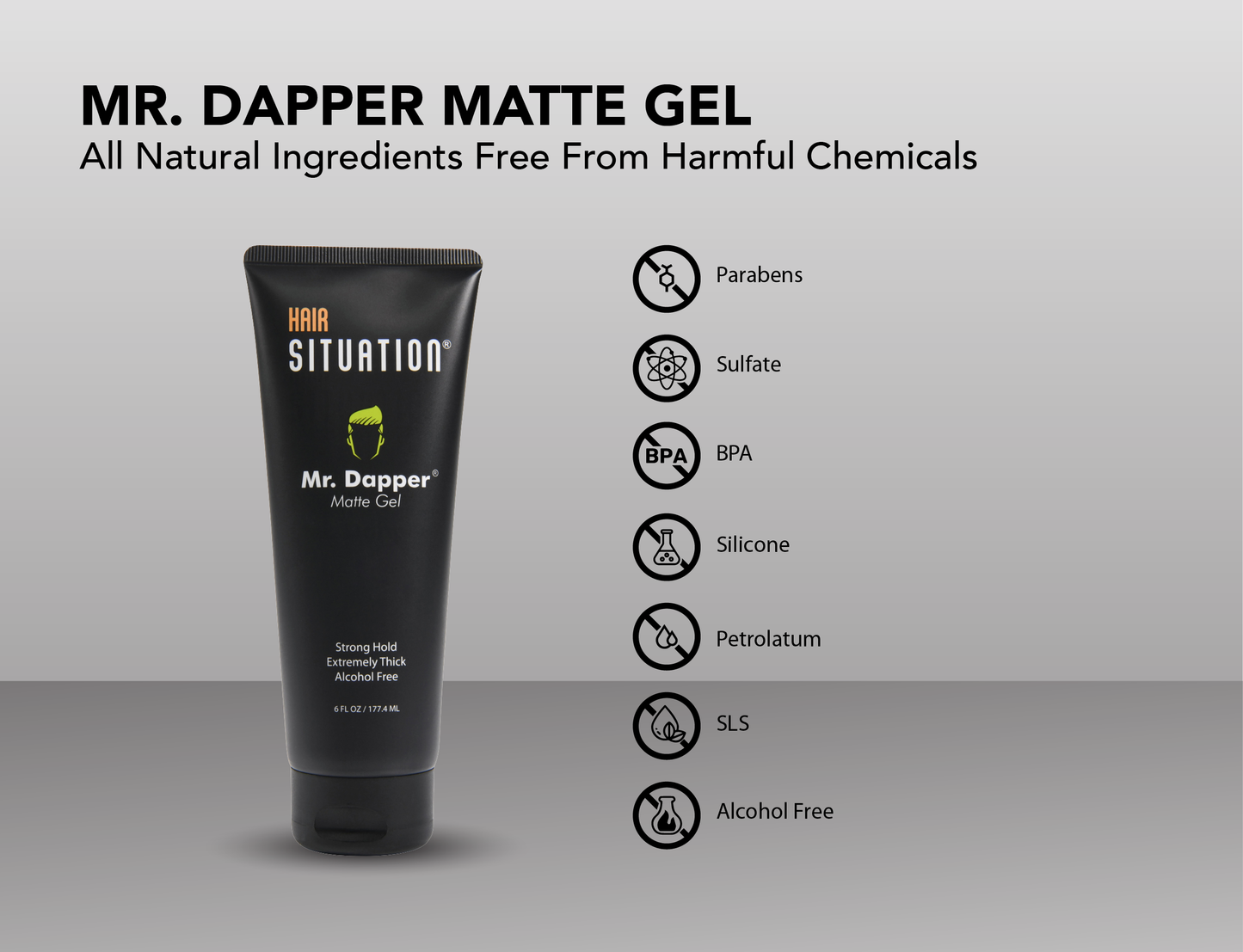 Mr. Dapper Matte Gel & Full Size Comb