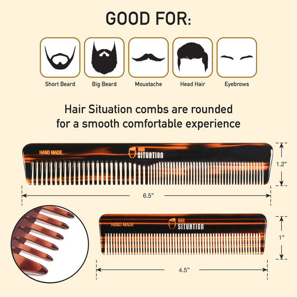 Handmade Combs –  Ideal for Both Coarse and Fine Hair & Pocket Size Comb