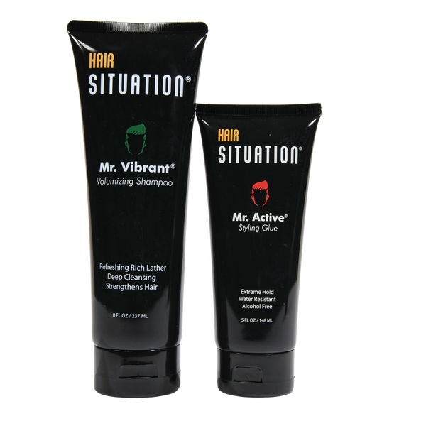 Mr. Vibrant Volumizing Shampoo & Mr. Active Styling Gel