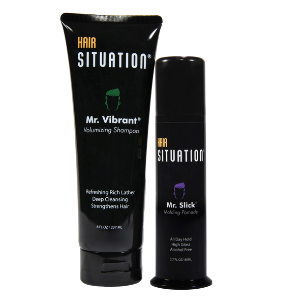 Mr. Vibrant Volumizing Shampoo & Mr. Slick Molding Pomade