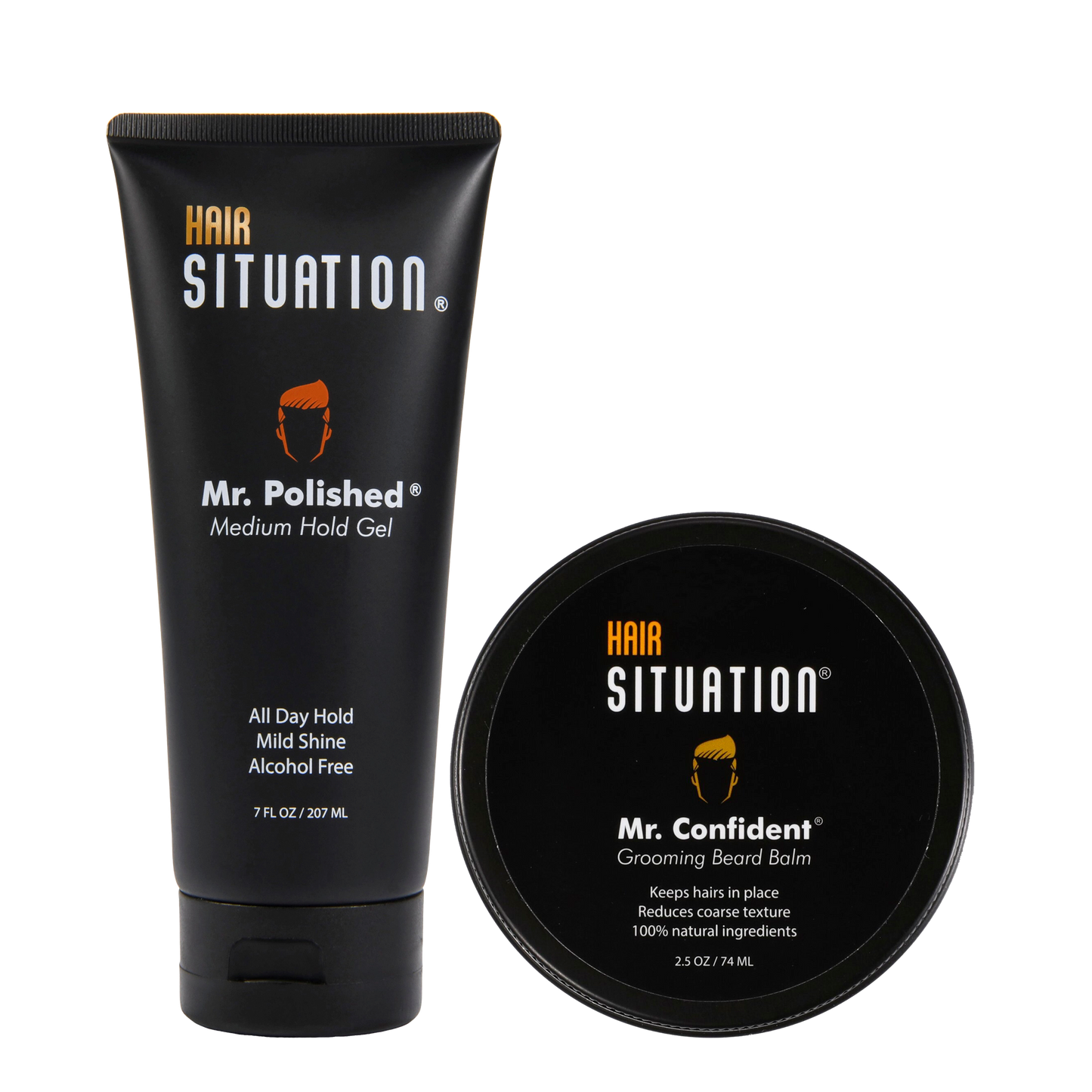 Mr. Polished Hair Gel and Mr. Confident Beard Balm - HS
