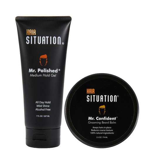 Mr. Polished Hair Gel and Mr. Confident Beard Balm - HS