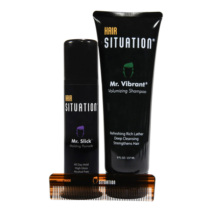 mr. slick molding pomade, mr. vibrant shampoo