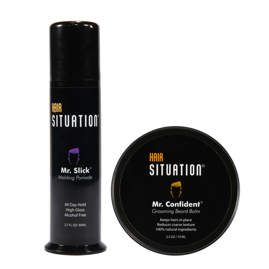 Mr. Slick Pomade and Mr. Confident Beard Balm