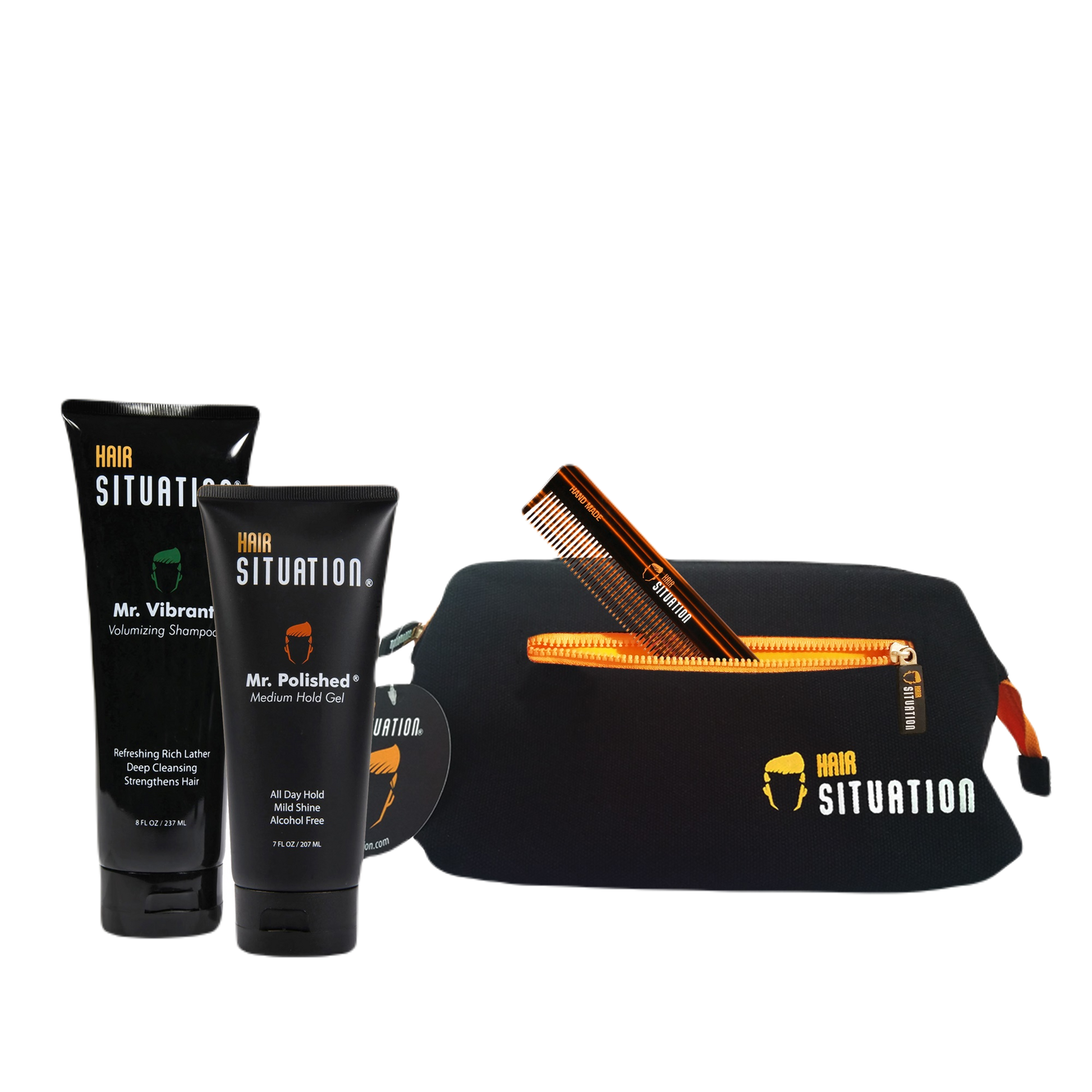 vibrant hair with mr. polished gel and mr. vibrant shampoo