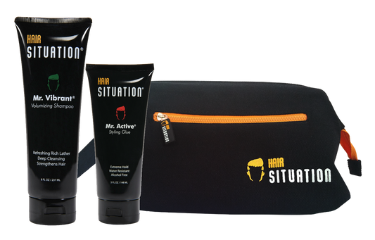 Shampoo with Glue & Travel Bag