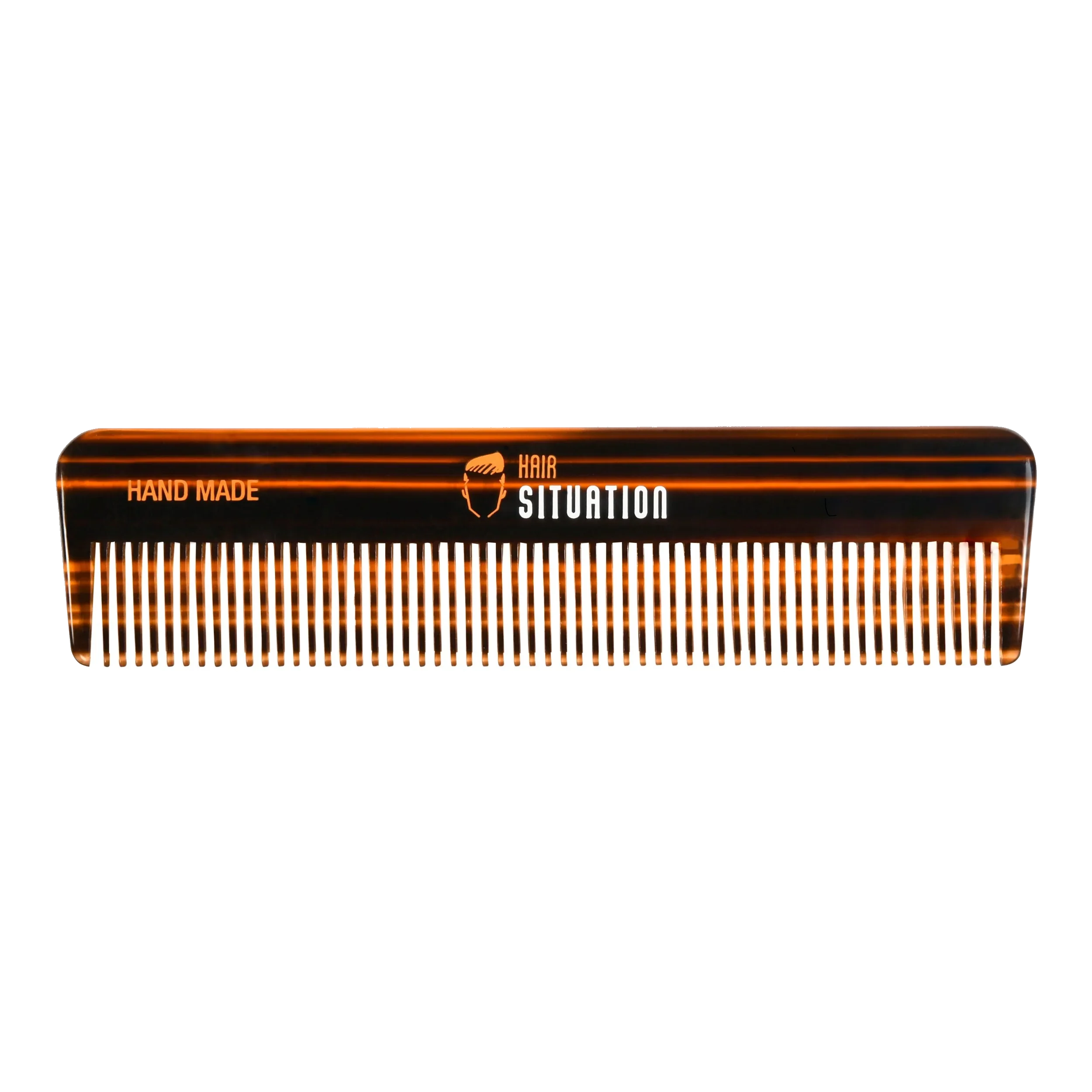 Small pocket size handmade hair comb by Hair Situation - 4 inches tortoiseshell design