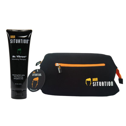 Mr. Vibrant Volumizing Shampoo & Toiletry Bag - HS