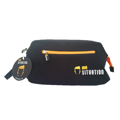 toiletry bag with strong zipper