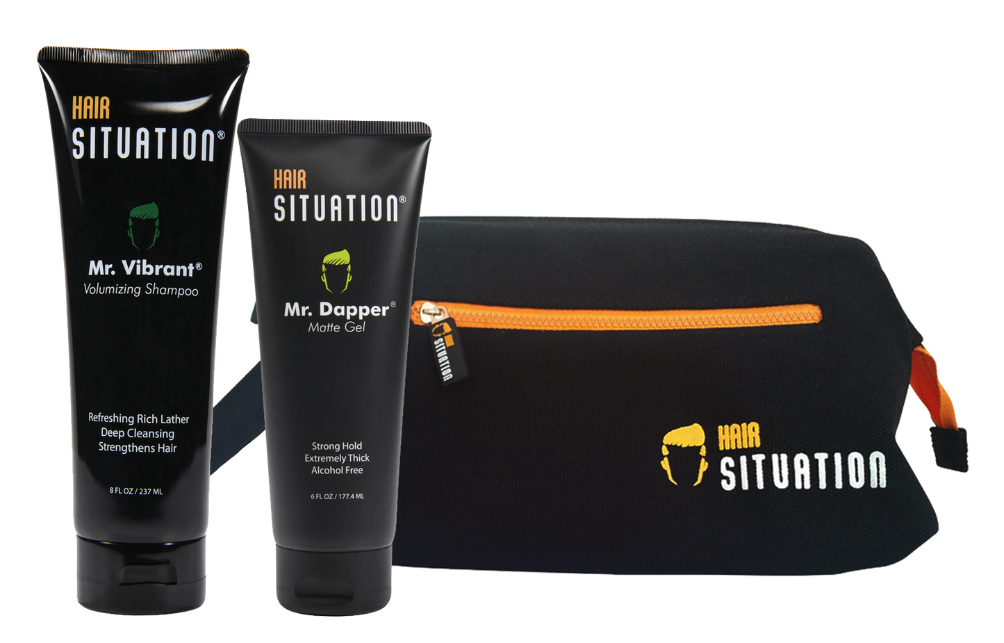shampoo & matte gel & travel bag