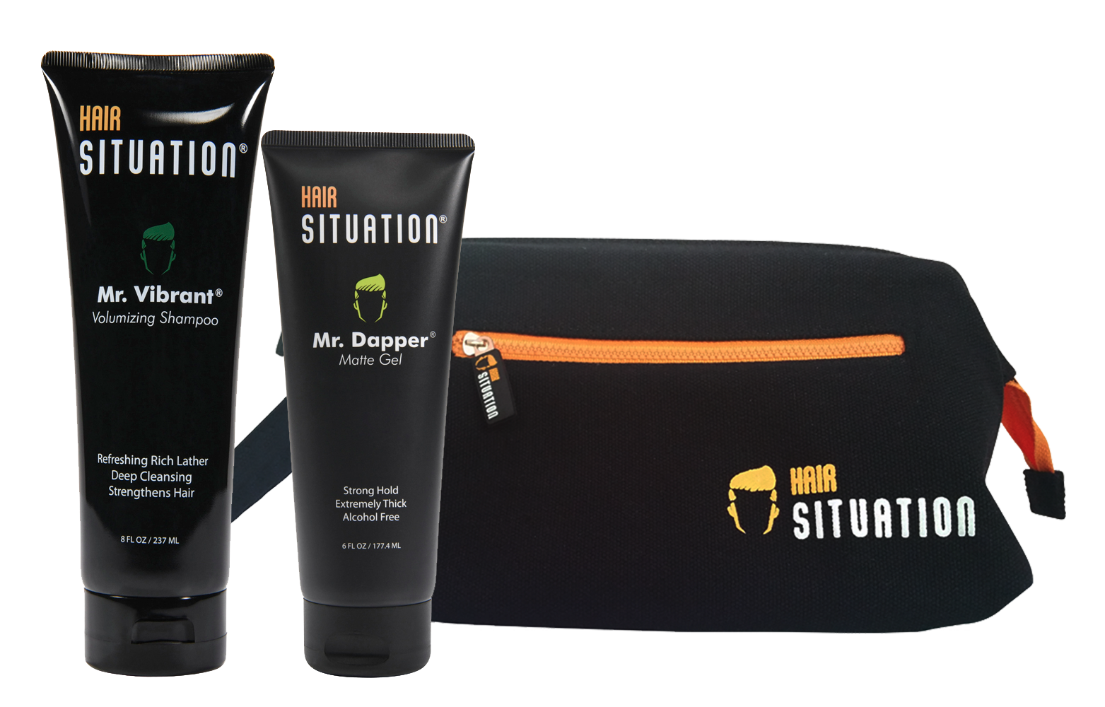 shampoo & matte gel & travel bag